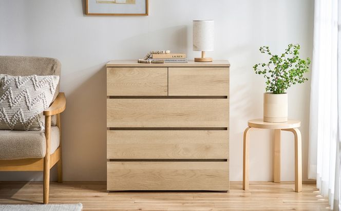 組立簡単ウッドチェスト KKWCー790 ナチュラル チェスト 4段 タンス 箪笥 収納 アイリスオーヤマ ローチェスト 衣装ケース 組み立て簡単 工具不要 引き出し 開閉スムーズ 北欧 おしゃれ シンプル 衣類 服 収納ケース 衣類収納ケース