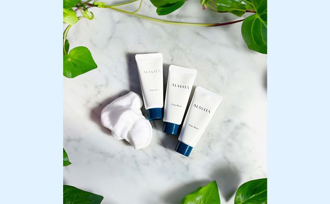 アラヴィータ クレイウォッシュ ミニ3本セット（洗顔料）うるおい 保湿 エイジングケア* 化粧品 人気 厳選 ネオファーマ 袋井市 美容 スキンケア 洗顔フォーム 古い角質