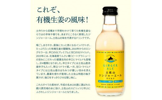 【CF-R7hbk】SKS054　土佐山ジンジャーエールマイルド20本セット ジンジャーエール マイルド 飲み物 セット  ギフト ドリンク  大人 ジンジャー ジュース 炭酸飲料 美味しい おいしい 贈り物 故郷納税 31000円 ふるさとのうぜい 高知県産 生姜 芸西村 返礼品