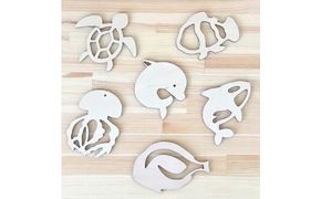 木製モビールてづくりキット［水族館］ 工芸品 インテリア 玩具 おもちゃ 