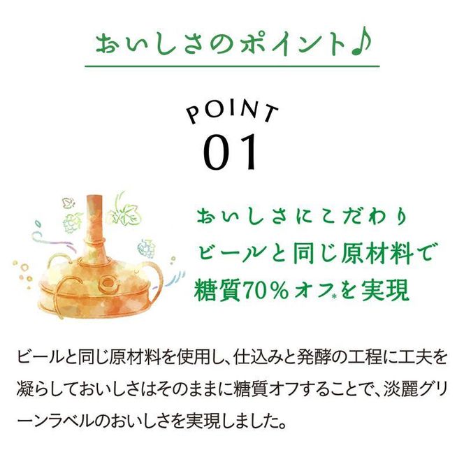 【3ヵ月定期便】キリン 淡麗グリーンラベル 500ml×24本　【 お酒 ビール 缶ビール 晩酌 家飲み 宅飲み アルコール 休日 昼飲み 飲み会 バーベキュー BBQ 糖質70％オフ フルーティ 爽やか 糖質オフ 】 ● 041009_EL255