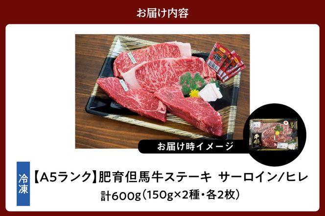 《12/21まで年内発送》【但馬牛 肥育牛 サーロインステーキ150g×2 ヒレステーキ150g×2 合計600g 但馬牛の最高級ステーキセット】冷凍 配送日指定不可 黒毛和牛 ルーツ 香美町 牛肉 ステーキ しゃぶしゃぶ すき焼き 焼肉 ブランド 和牛 ふるさと納税 返礼品 おすすめ 但馬 神戸 香美町 村岡 牛将 村岡ファームガーデン 02-10