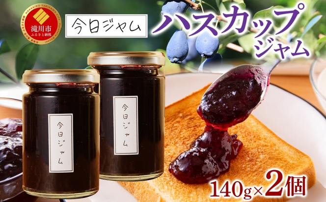 【ふるさと納税】ハスカップ ジャム 140g 2個 今日ジャム 北海道産 自家製 無添加 パン ヨーグルト 朝食 濃厚 甘い デザート スイーツ おやつ グルメ ご褒美 贅沢 ギフト 贈り物 セット 詰め合わせ お取り寄せ 送料無料 北海道 滝川市