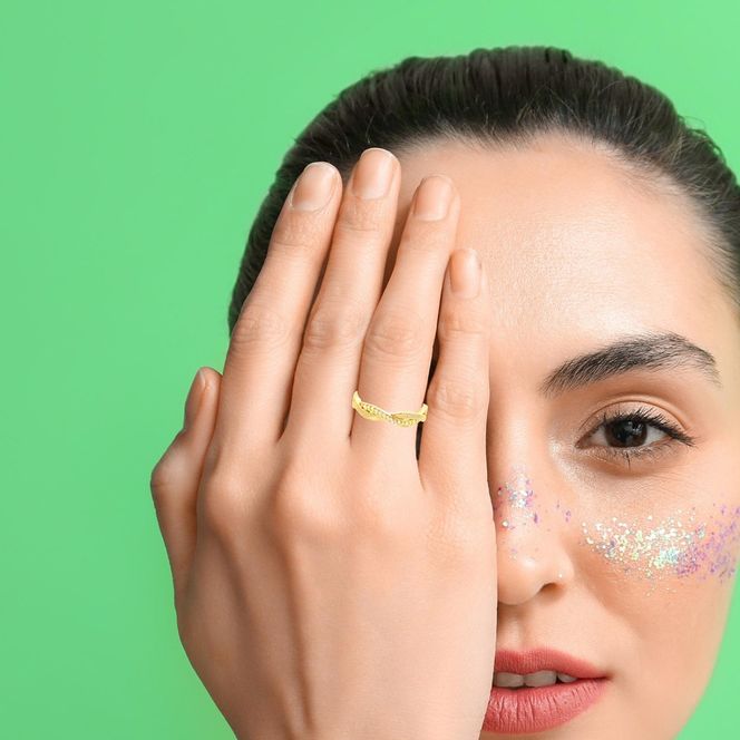 K18 ツイストダイヤ　リング　RADR-6940DI-Y 188-144