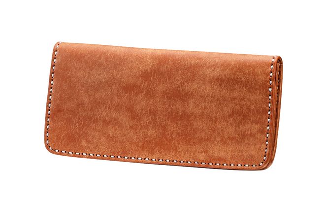 豊岡財布 haaki Leather ロングウォレット HLW305 / コニャック / 長財布 薄型 財布 サイフ ブランド 小銭入れなし 牛皮革 プエブロレザー 革 メンズ レディース ハンドメイド 手作り 木和田正昭商店