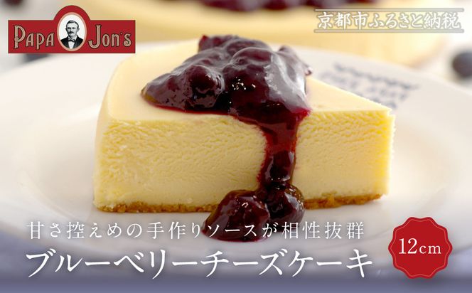 【パパジョンズ】ブルーベリーチーズケーキ 12cm｜京都 チーズケーキ専門店 人気 スイーツ［ 濃厚 クリーミー おいしい グルメ おすすめ スイーツ お菓子 洋菓子 ケーキ お取り寄せ 通販 送料無料 ふるさと納税 ］ 261009_A-FJ004VC02