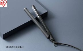 ストレートアイロン HIR-MS102-H ダークグレー ヘアアイロン ストレート 軽量 ストレートアイロン コンパクト 海外対応 セラミックコーティング ヘアーアイロン 5段階温度調節 スリム ヘアケア プレゼント ギフト MiCORA ミコラ アイリスオーヤマ