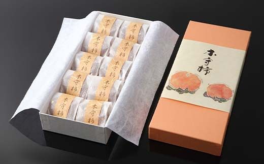 【ふるさと納税限定】【季節限定】【御菓子司美濃屋】― 木守柿（栗きんとん入り市田柿 干し柿 ）― 10 個入り・お茶セット 【オンライン決済のみ】 中津川銘菓 国内特選栗使用 和菓子 F4N-1007