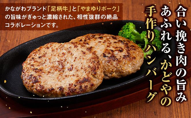 【かながわブランド】足柄牛とやまゆりポーク合い挽きハンバーグ8個入【 肉 国産  神奈川県 小田原市 】 142069_AG031
