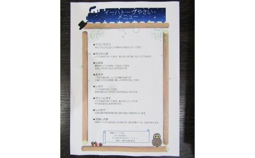 イーハトーヴ野菜A お試しセット 6品～ 【029】