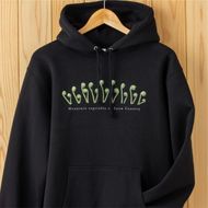 世界で唯一!着る山菜!!【こごめパーカー・黒】裏起毛 トレーナー ファッション メンズ レディース 洋服 新潟 