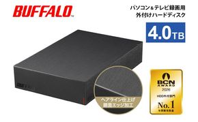 BUFFALO 外付けハードディスク 4TB 外付け HDD 録画用外付けHDD 録画用 家電