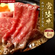【2027年1月より順次発送開始】常陸牛 定期便「エコノミークラス」|茨城県 行方市 ふるさと納税 お肉 肉 BBQ 焼肉用 サーロイン ステーキ（IA-46）
