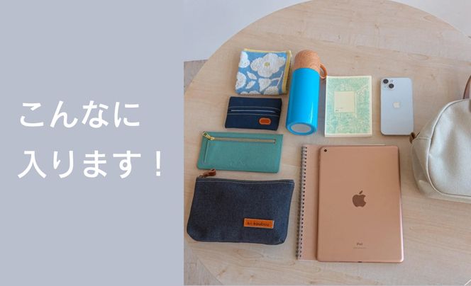 【J-256】ｋｉｉ工房　帆布かばん　２ｗａｙプチボストンショルダー　千鳥柄【高島屋選定品】