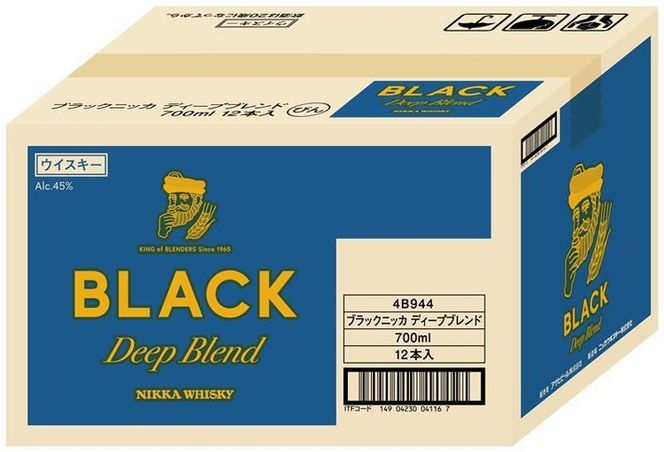 ニッカ ブラックニッカ ﾃﾞｨｰﾌﾟﾌﾞﾚﾝﾄﾞ 700ml 12本