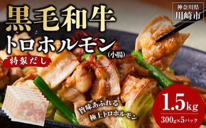 黒毛和牛トロホルモン（小腸）　特製だし1.5kg ( 300g × 5パック )【2026年8月発送】 141305_KZ43VC08