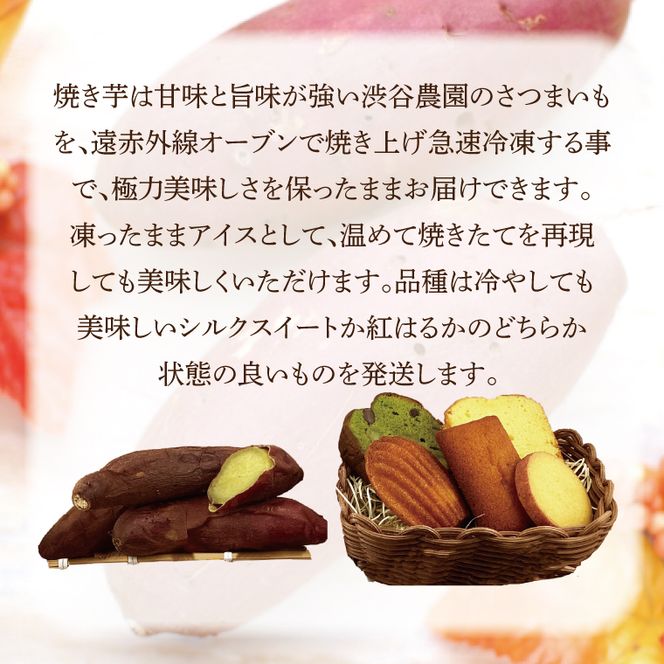 EI-4　焼き菓子・5色のミニモンブラン・行方産焼き芋・2種のモンブランセット