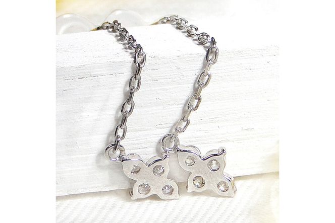 ピアス プラチナ PT900 ダイヤモンド 0.2ct クロス 【f104-pt】 [オーダーメイドジュエリーメイ 山梨県 韮崎市 20745083] ジュエリー アクセサリー かわいい 十字架 チェーン レディース ダイヤ 揺れるピアス