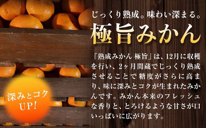 【CF】＜先行予約＞ 熟成みかん『極旨』1箱 廣畠農園《2月初旬-2月末頃出荷予定》徳島県 佐那河内村 みかん ミカン 蜜柑 柑橘 箱入り 化粧箱 フルーツ 果物 くだもの 贈答 【配送不可地域あり】※離島---sanagouchi_hhn_3_1hk---