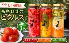 【ITOPICK】糸島野菜のピクルス3本セット 糸島市 / 糸島正キ[AQA098]