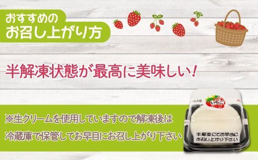 北海道 豊浦町 生クリーム大福いちご 10個 TYUN032