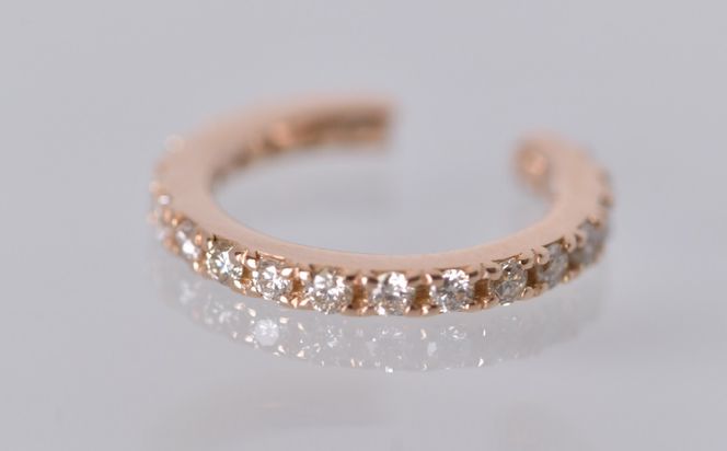 0.2ct 10金 イヤーカフ ピンクゴールド管理番号RTJ-019 246-001-PG