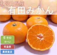 こだわりの和歌山県産 有田みかん 5kg（S～Lサイズおまかせ）ひとつひとつ手選別で厳選！生産者から直送