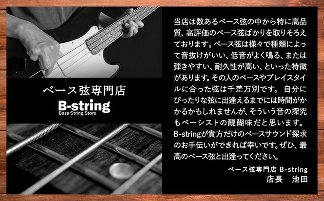 ベース弦専門店B-stringオリジナル高品質ハンドメイドベース弦 ピュアニッケル / ステンレス《30日以内に出荷予定(土日祝除く)》岡山県 笠岡市 送料無料---B-17a---