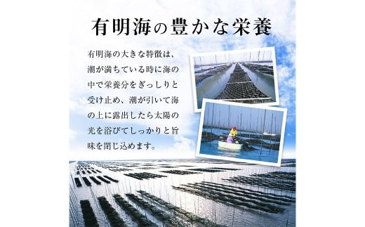 有明海産一番摘み 焼きのり 2切7枚×9セット（63枚分） 海苔 乾のり