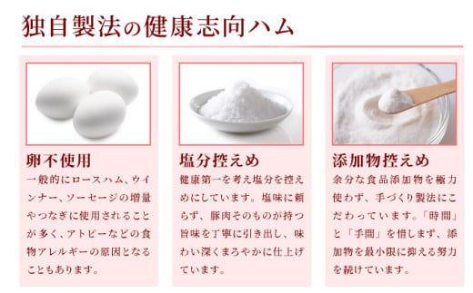 しっとり なめらか！ 肥前さくらポーク使用 特選ロースハム 卵不使用 塩分控えめ ブランド豚 お歳暮 サラダ 朝ごはん ハムステーキ ハムカツ ハムエッグ サンドイッチ アレンジ色々