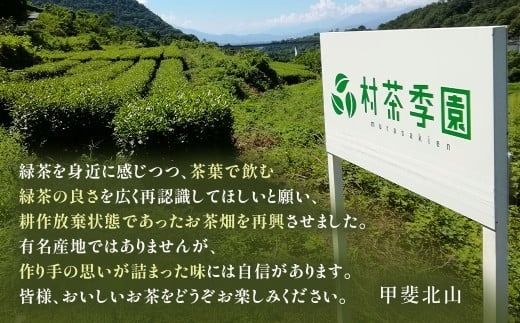 村茶季園　すっきり煎茶　ティーバッグ8袋入り　CS-1　農薬不使用　化学肥料不使用