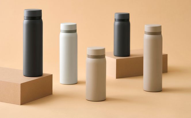 水筒 350ml マグボトル ステンレス ベージュ アイリスオーヤマ SKB-S350 保冷 保温 飲みやすい スクリュー マイボトル おしゃれ シンプル オフィス 通勤 通学 軽量 軽い 