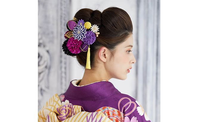 Arenca 百花八重菊 No.8356 髪飾り かんざし 花 和装 着物 ドレス 造花飾り ヘアアクセサリー フラワー 卒業式 卒園式 入園式 入学式 成人式 結婚式 東京 墨田区
