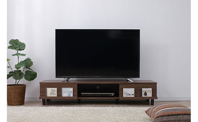 テレビ台 AVボードボックスタイプ BAB-150A ウォールナット テレビ台 脚付き 収納 ローボード おしゃれ 150cm テレビボード テレビラック TV台 TVボード 一人暮らし 新生活 リビング アイリスオーヤマ