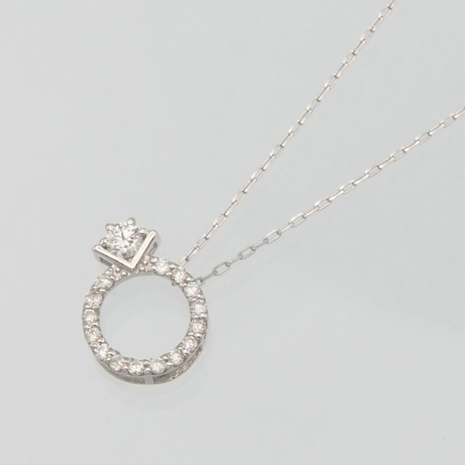 PT900/PT850 0.15ct ダイヤモンド ペンダントネックレス HH-019751 SWBT015-pt