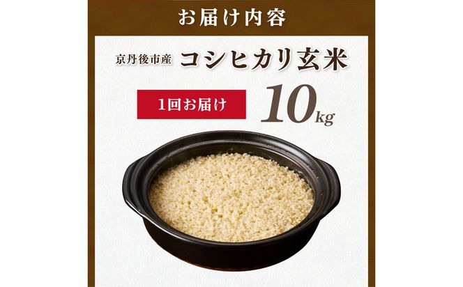 直売所直送「令和7年産　京丹後市産　コシヒカリ」　玄米10kg ふるさと納税 米 玄米 特A 検査1等米 国産 こめ ごはん 京都産 コシヒカリ 農家応援 生産者応援 送料無料　JA00096