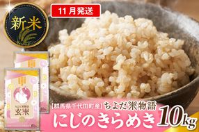 2026年11月発送【令和8年度産】群馬県千代田町産 にじのきらめき 10kg(5kg×2袋) (玄米) 群馬県 千代田町