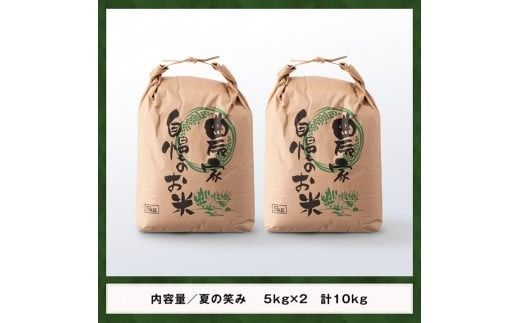 【令和6年産】永友農園産「夏の笑み」10kg(5kg×2) 【 2024年産 米 お米 白米 精米 国産 宮崎県産 国産米 】[D10610]