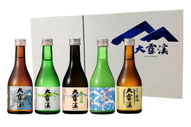 ＜飲み比べ5本セット＞ 酒 大雪渓 雪だより五重奏 300mlx5 [大雪渓酒造 長野県 池田町 48110531] 日本酒 お酒 飲み比べ 信州 安曇野 地酒 家飲み 定番 