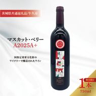 【茨城県共通返礼品/牛久市】【数量限定】 マスカット・ベーリーＡ2025 Ａ+ 750ml ワイン お酒 牛久シャトー 赤ワイン ぶどう  贈り物 プレゼント パーティー(DG002)