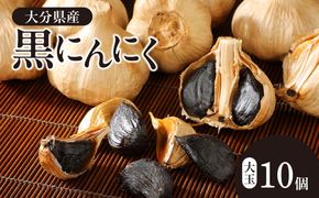 【F12016】黒にんにく　大玉 10個入 （九州/大分産）