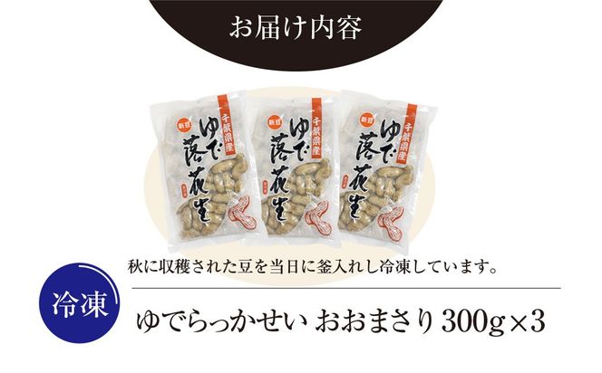 【令和7年産　新豆】冷凍　ゆでらっかせいおおまさり　900g SME007
