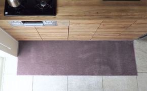 diw0335 北欧風キッチンマット ラグマットタイプ 65×240cm ノーマル型 モーブ 抗菌防臭 SEK 織人しきもの屋工房