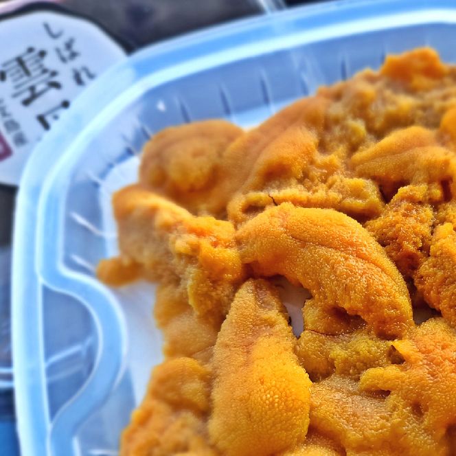 北海道 礼文島産 生キタムラサキウニ 3D急速冷凍「しばれ雲丹」90g×2個［株式会社やまじょう］ミョウバン不使用【 うに ウニ 雲丹 生うに 冷凍うに ムラサキウニ しばれうに 3Dフリーザー濃厚 甘み 海鮮 】