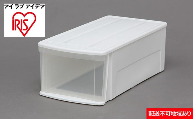 チェスト3個セット LD ホワイト／クリア 収納 インテリア 衣替え シンプル アイリスオーヤマ 