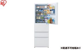 冷蔵庫 冷凍冷蔵庫 371L IRSN-37A-W ホワイト 冷蔵庫 大型 冷凍室  アイリスオーヤマ 急冷モード 野菜室 ファン式 自動霜取り 霜取り不要 2人暮らし 家庭用 新生活 ホワイト 冷凍冷蔵庫 アイリスオーヤマ