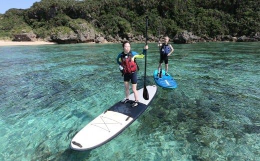 パワースポット果報バンタ＆秘密のビーチ上陸SUPツアー！【1名様】