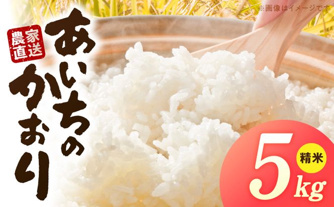 R7年産　「あいちのかおり」（5kg）＜農家直送＞ ［208K13］ 5kg 米 精米 白米 ご飯 国産 産地直送 ふくよかな甘み ほどよい粘り お取り寄せ 愛知県 小牧市 送料無料