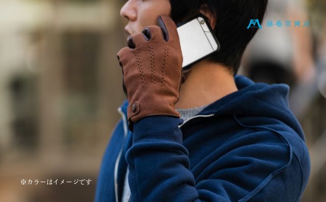 KURODA ゴートスエード×ジャージ メンズ手袋
