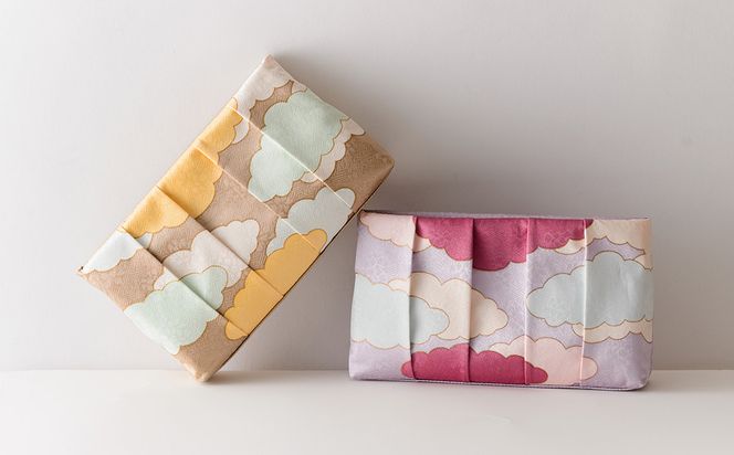 【RITOFU】Kyo-Yuzen クラッチバッグ(瑞雲・紫)｜京都 バッグ 人気 京友禅［ 京都 友禅 和 ブランド 鞄 上品 人気 おすすめ ギフト プレゼント お取り寄せ 通販 送料無料 ふるさと納税 ］ 261009_B-HA16